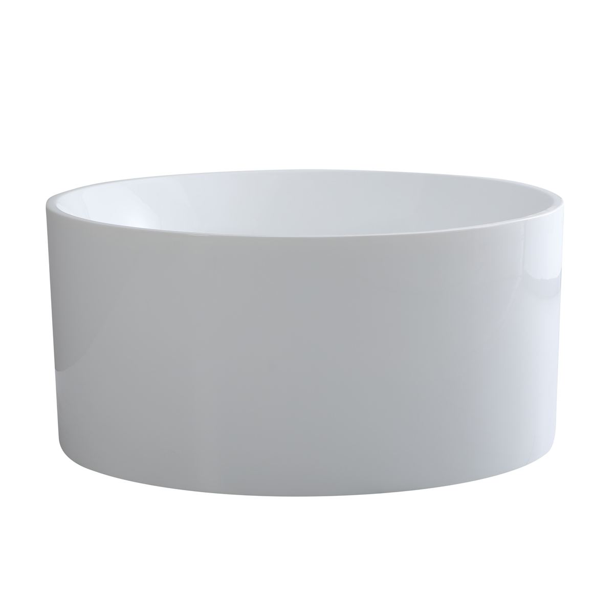 Como round freestanding bath in a bathroom