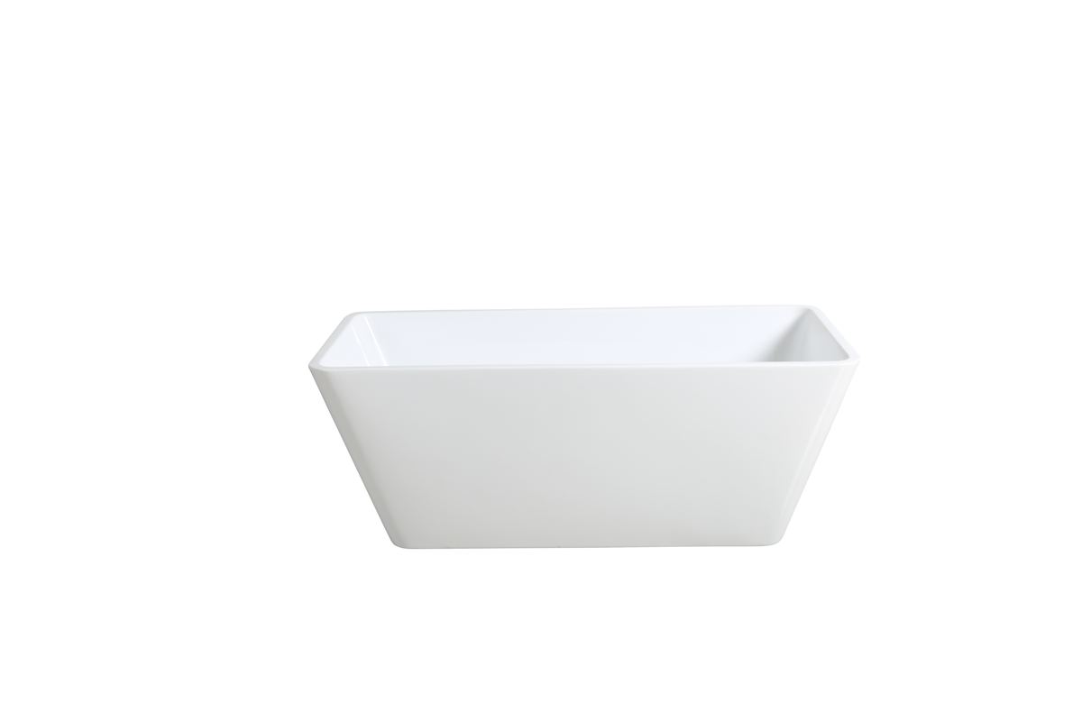 Qubist rectangular freestanding bath