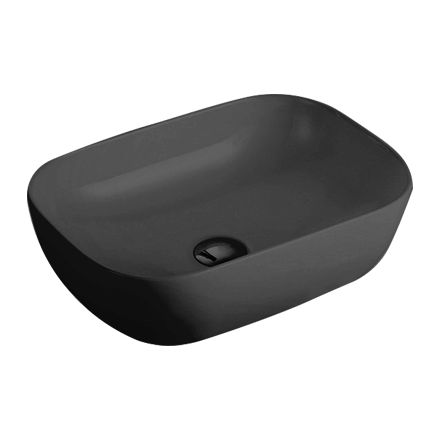 PA4637MB oblong above-counter basin, Matte Black