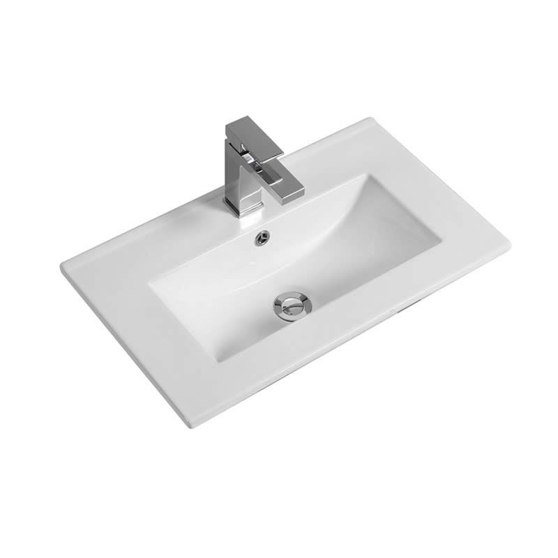 Slim ceramic vanity top